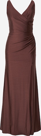 mascara Suknia wieczorowa w kolorze brązowy: przód