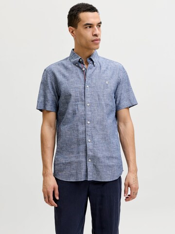 JACK & JONES Regular Fit Hemd 'JPRBLUSUMMER' in Blau: Vorderseite