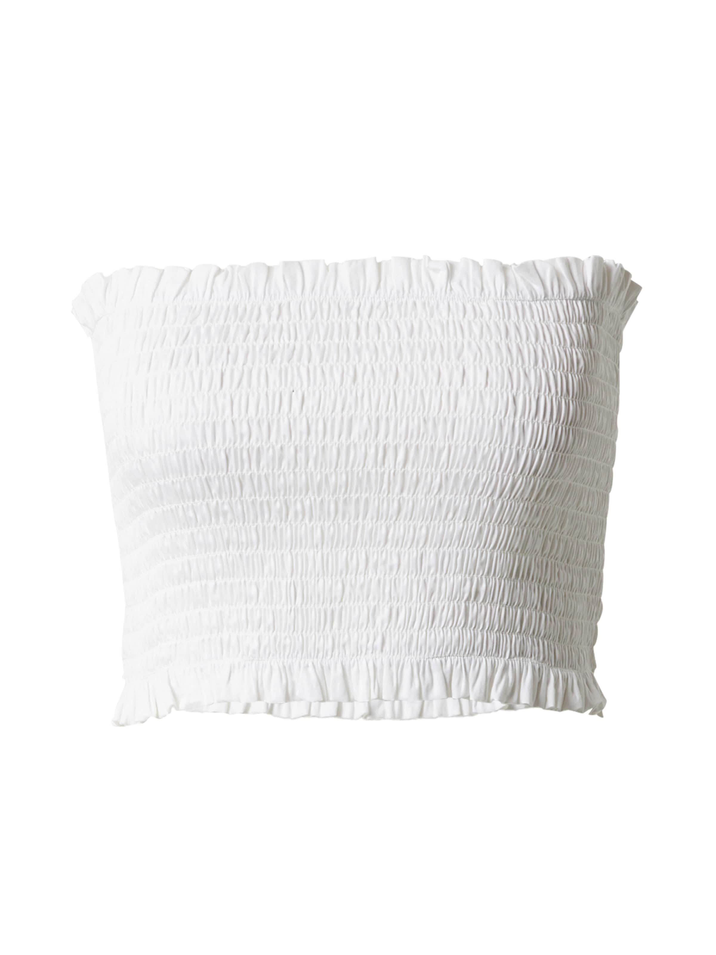 Top 'Miriam' de la Bella x ABOUT YOU pe alb: față