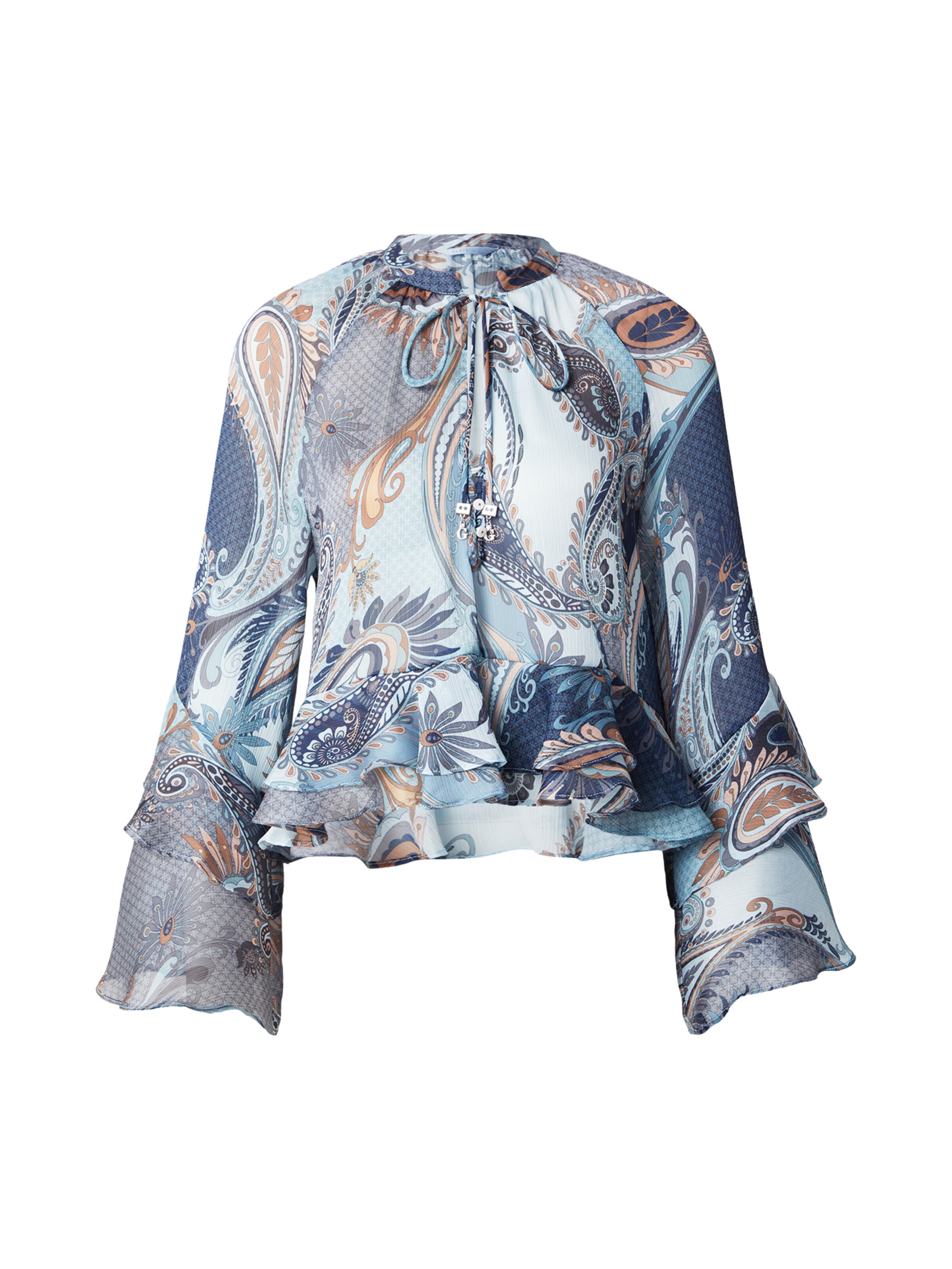 GUESS - Blusa en azul: frente