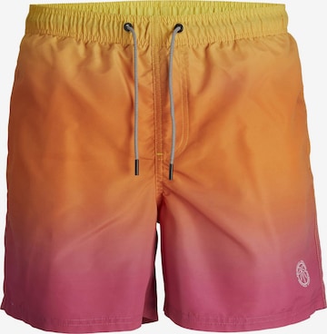 Shorts de bain 'Fiji' JACK & JONES en orange : devant