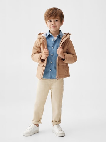 MANGO KIDS Pitkä takki 'Samy' värissä beige