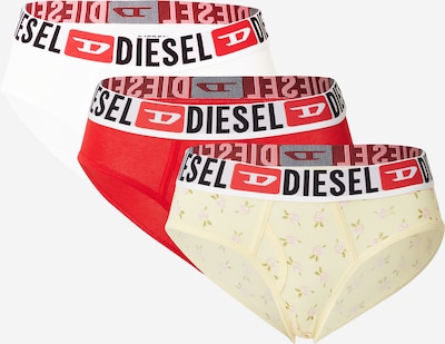 XS dydžio Moteriškos kelnaitės iš DIESEL, spalva – pastelinė geltona / raudona / balta, Prekių apžvalga