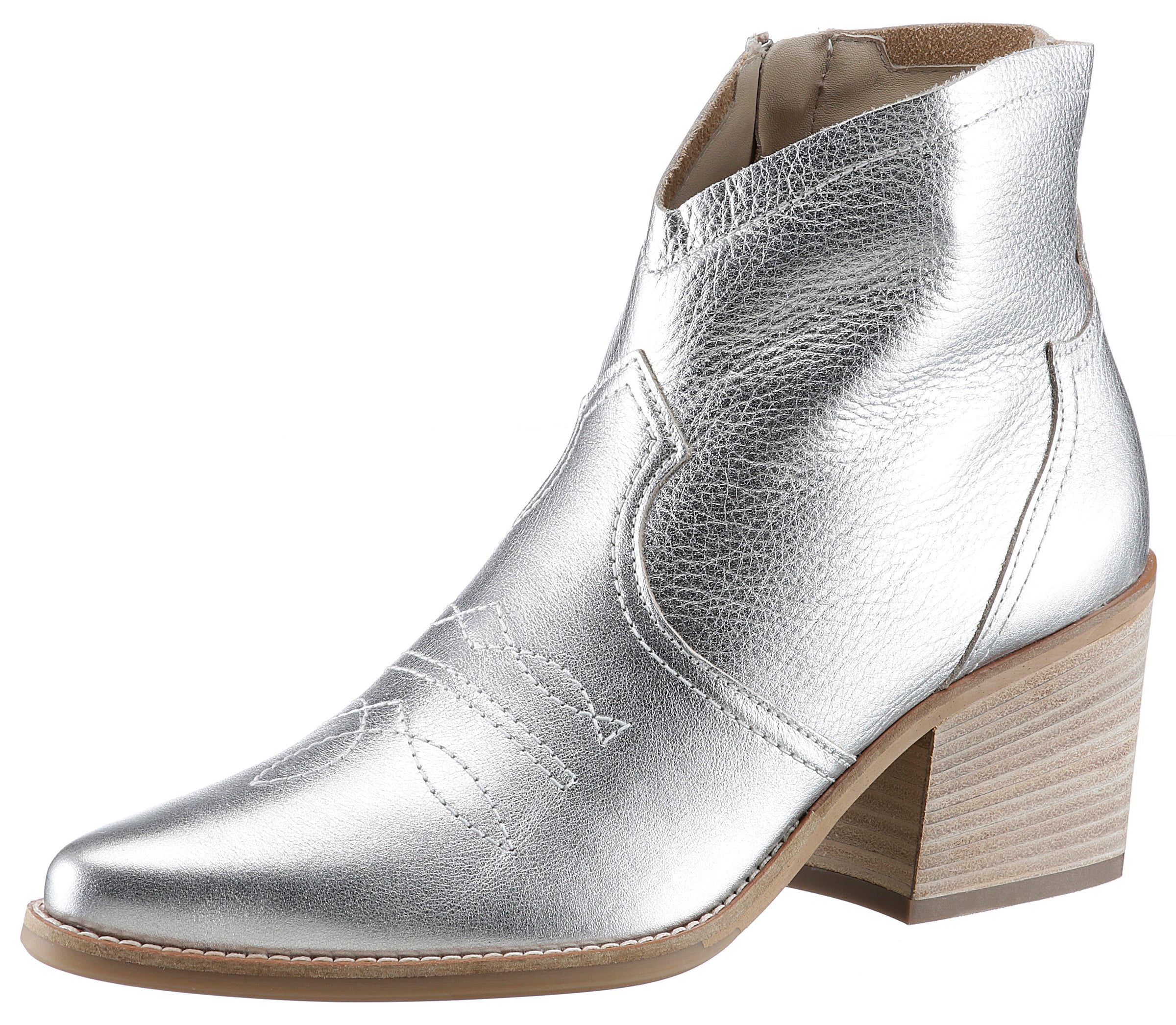 Paul Green Booties in Silver, Item view