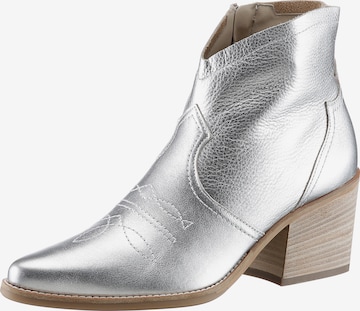 Paul Green Booties in Silver: front