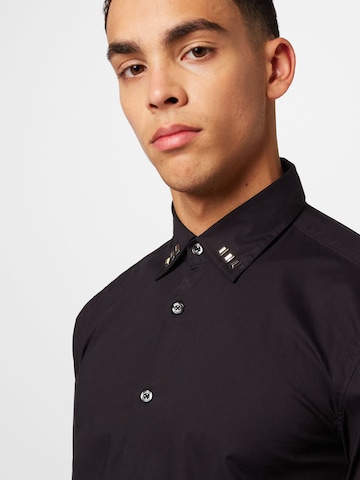 HUGO Red Regular fit Button Up Shirt 'Ermo' in Black