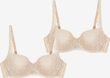 Invisible Soutien-gorge ' Amourette Charm ' TRIUMPH en beige : devant