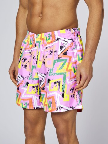 CHIEMSEE Athletic Swim Trunks in Purple