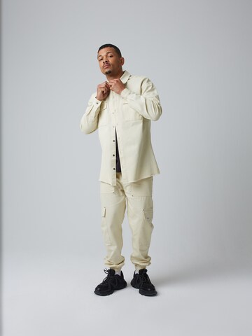 ABOUT YOU x Benny Cristo Regular fit Overhemd 'Matti' in Beige