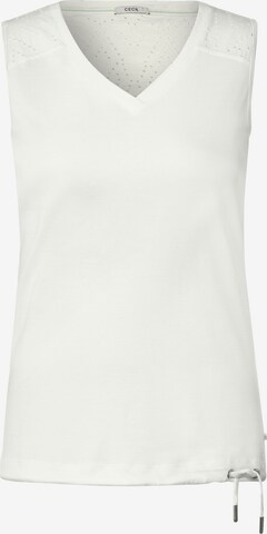 CECIL Top in White: front