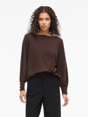 VILA - Jersey 'VIAmanda' en marrón: frente