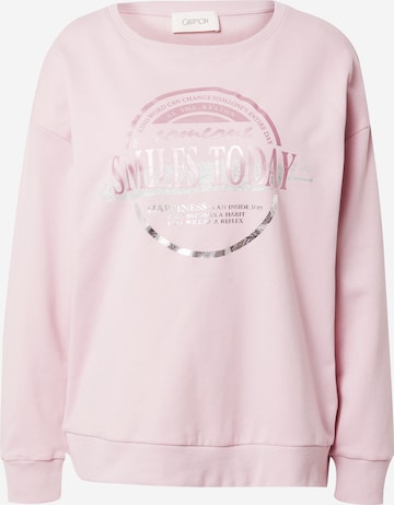 Sweat-shirt Cartoon en rose : devant