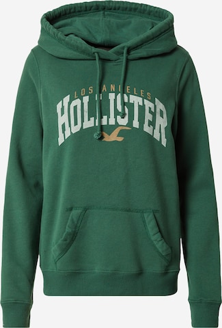 HOLLISTERSweater majica - zelena boja: prednji dio
