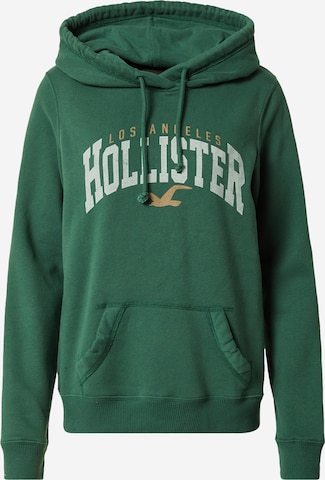 HOLLISTER - Sudadera en verde: frente