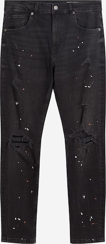 Bershka Skinny Farkut värissä musta: etupuoli