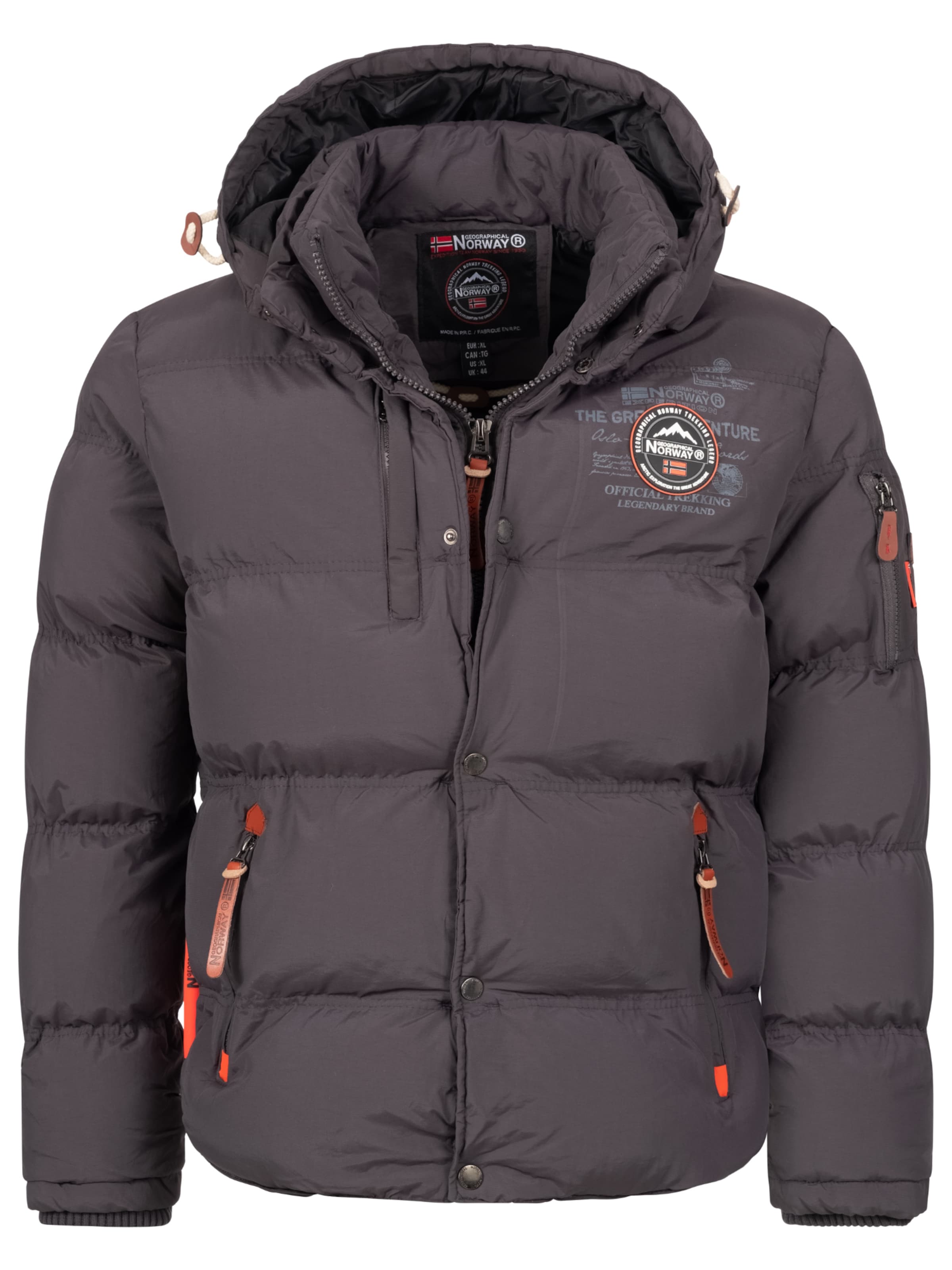 GEOGRAPHICAL NORWAY Winter jacket in Grey: front