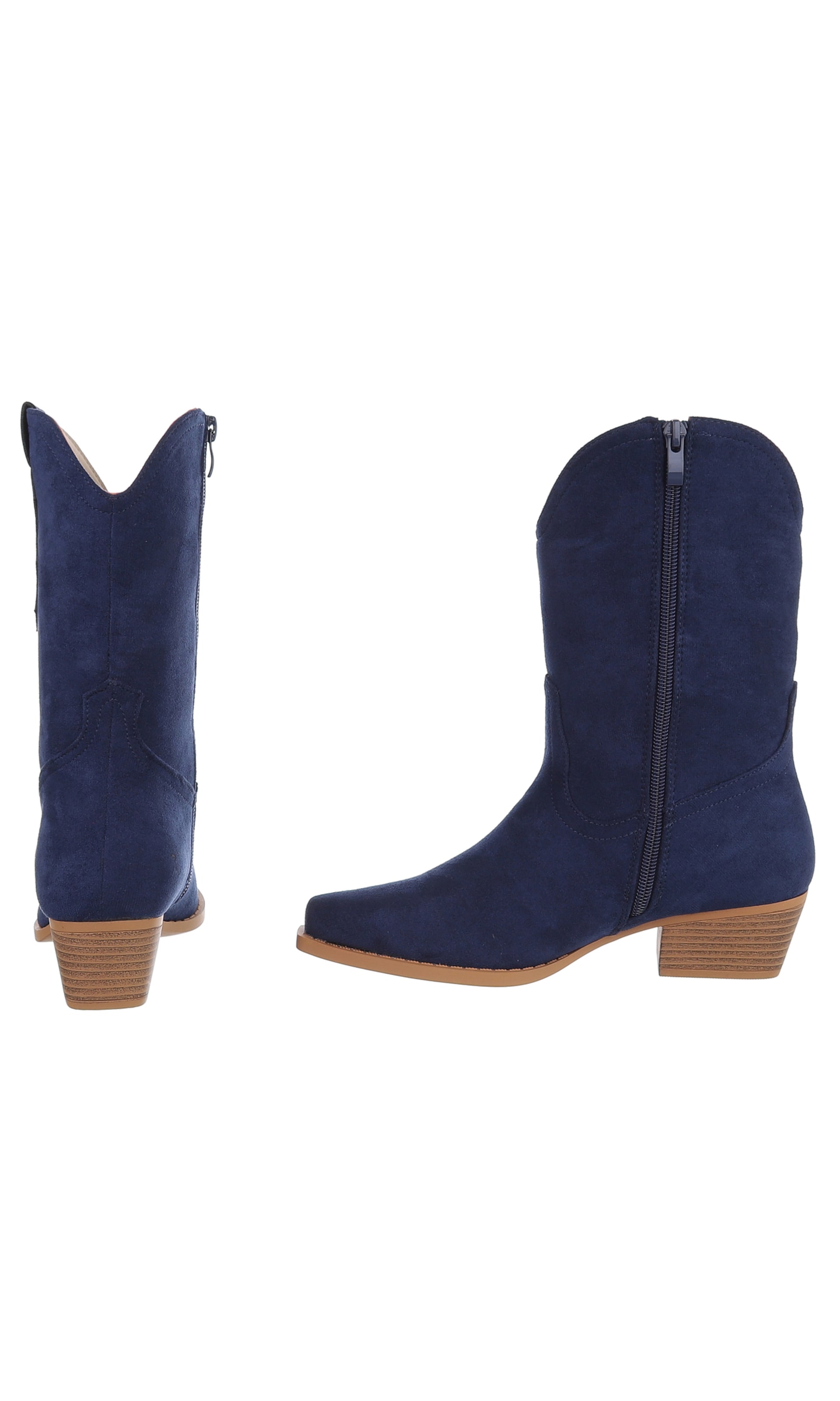 Ital-Design Cowboy Boots in Blue