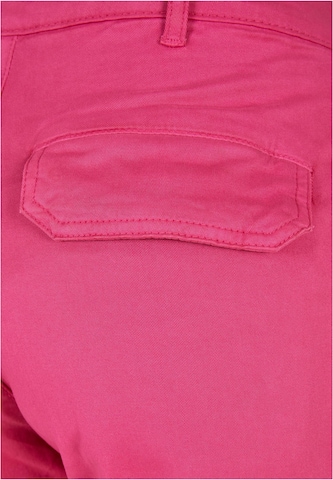 Urban Classics Tapered Cargo nadrágok - rózsaszín