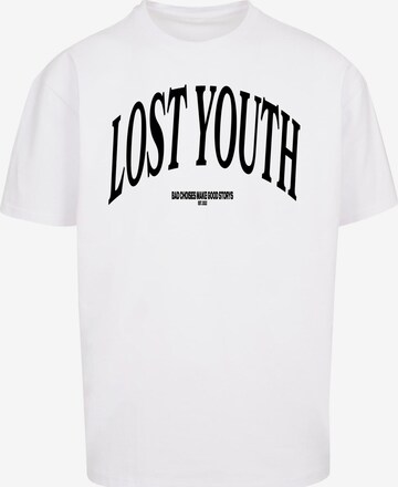 Lost Youth Shirt 'Classic V.1' in Wit: voorkant