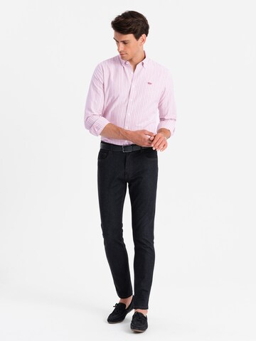 Ombre Regular fit Button Up Shirt 'OM-SHOS-0170' in Pink