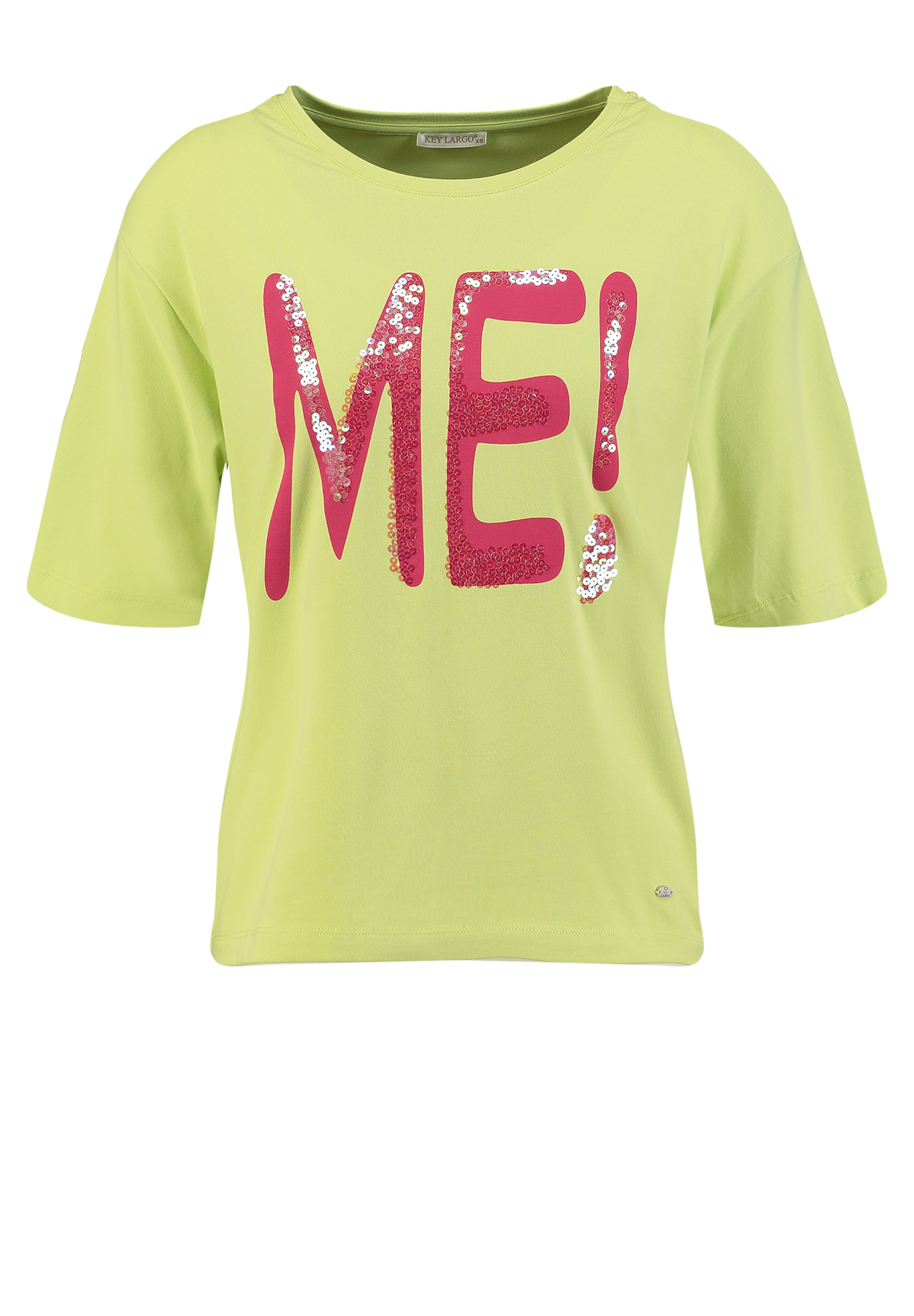 Key Largo Футболка 'ME' в Зеленый: спереди