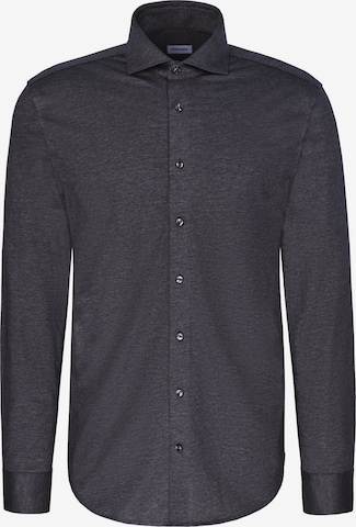 Coupe regular Chemise business SEIDENSTICKER en gris : devant