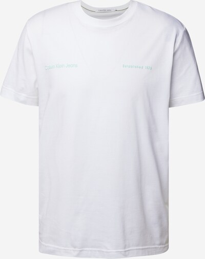 Calvin Klein Jeans Majica | turkizna / bela barva, Prikaz izdelka