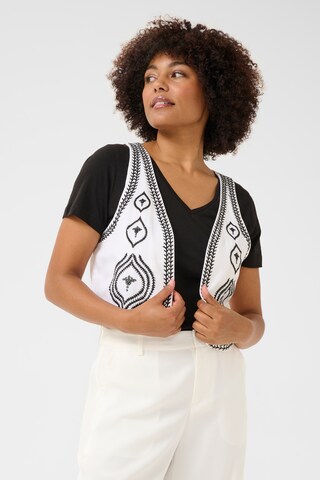 Cream Bodywarmer 'CRManju' in Wit: voorkant