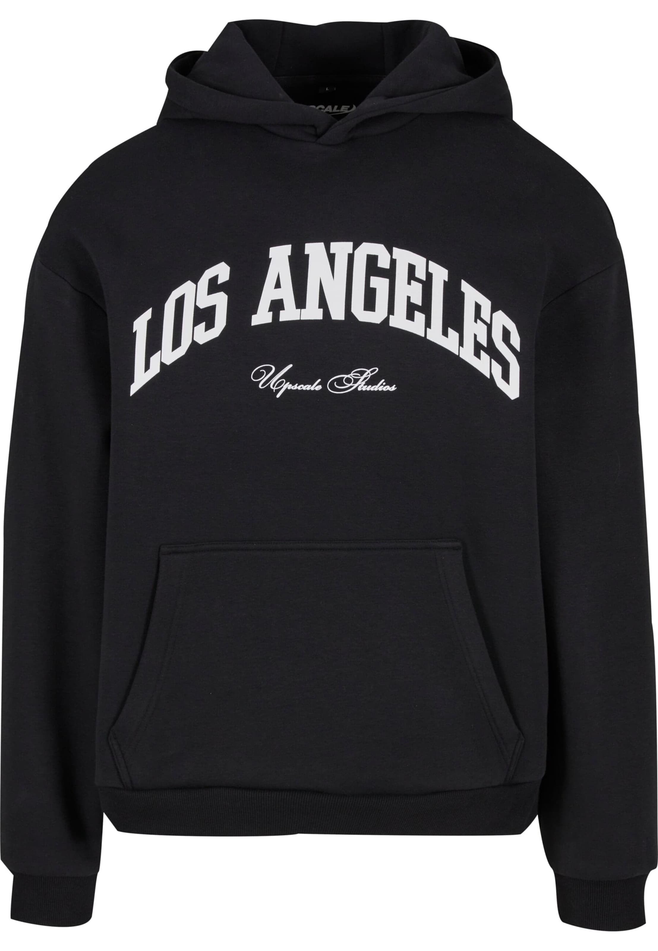 MT Upscale Sweatshirt 'L. A. College' in Schwarz: Vorderseite