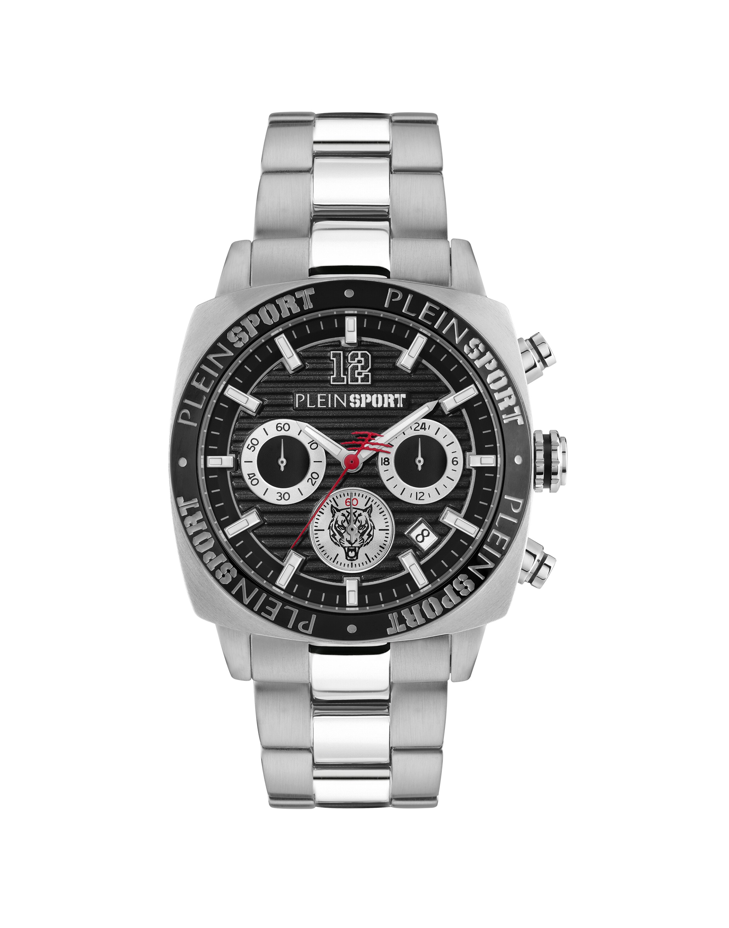 Plein Sport - Reloj analógico 'Wildcat' en plata: frente