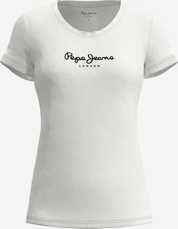 Pepe Jeans T-shirt 'Virginia' i vit: framsida