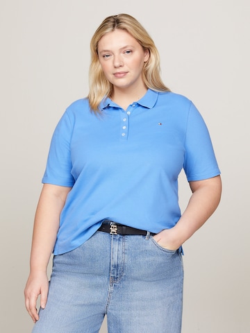 Tommy Hilfiger Curve Shirt in Blauw: voorkant