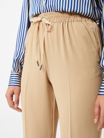 River Island Regular Trousers with creases in Beige