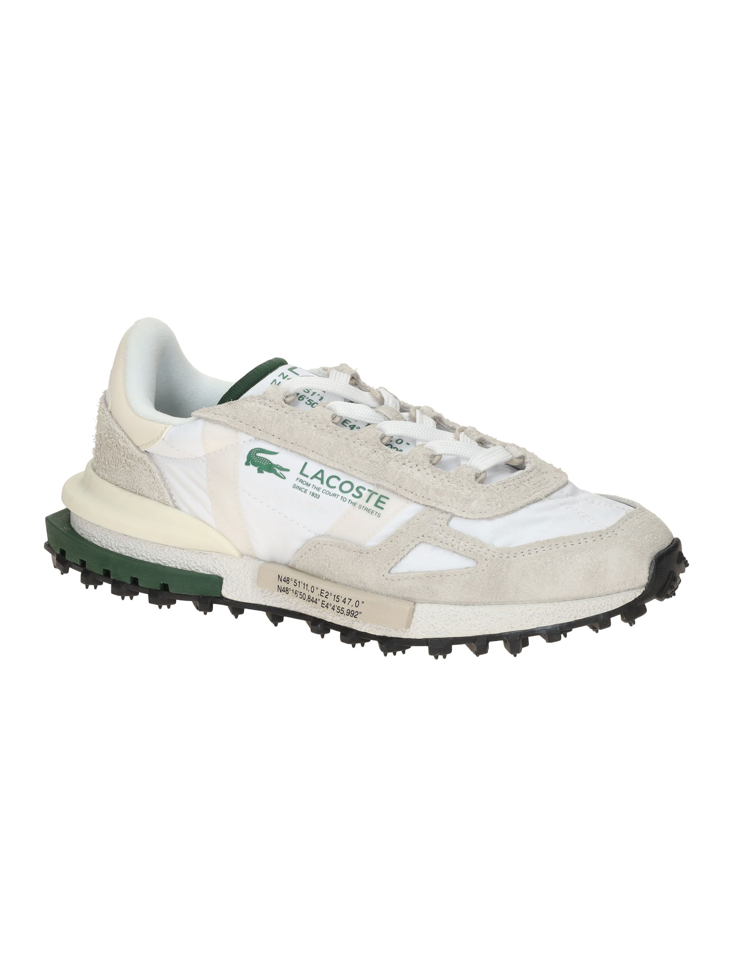 Sneaker bassa 'Lacoste Elite Active Sneakers Schuhe weiß grün' di LACOSTE in bianco: frontale
