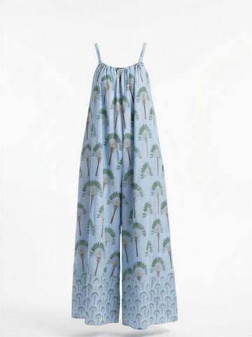 Combinaison 'Tropical paradise jumpsuit light blue' Shop Karey en bleu : devant
