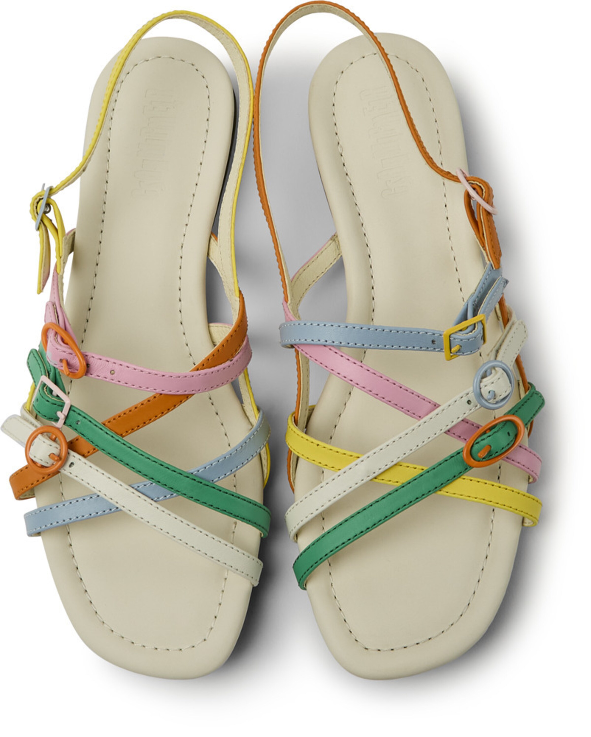Frauen Sandalen CAMPER Riemensandale 'Casi Myra Twins' in Mischfarben - YV65367 Frauen Sandalen CAMPER Riemensandale 'Casi Myra Twins' in Mischfarben - YV65367