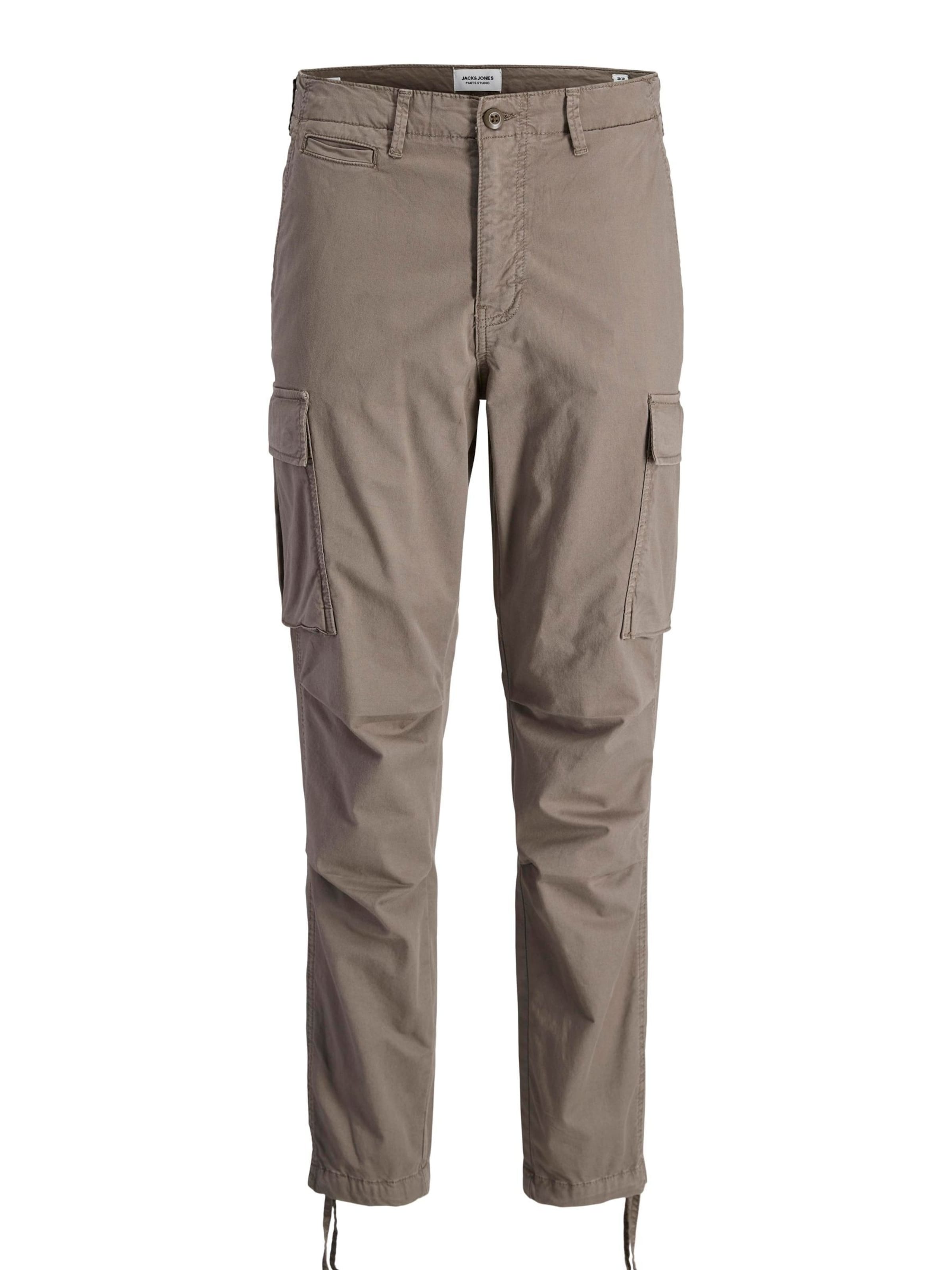 JACK & JONES Cargobukser 'JPSTAce JJTucker' i grå: forside