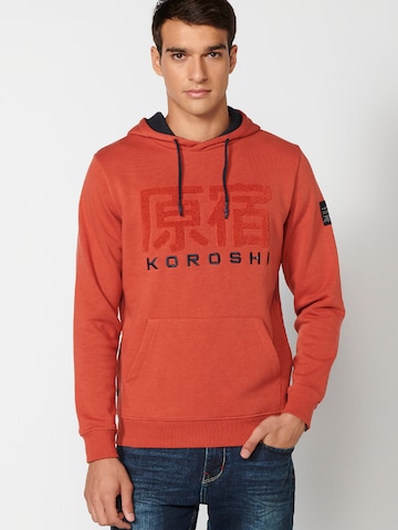 Sweat-shirt KOROSHI en orange