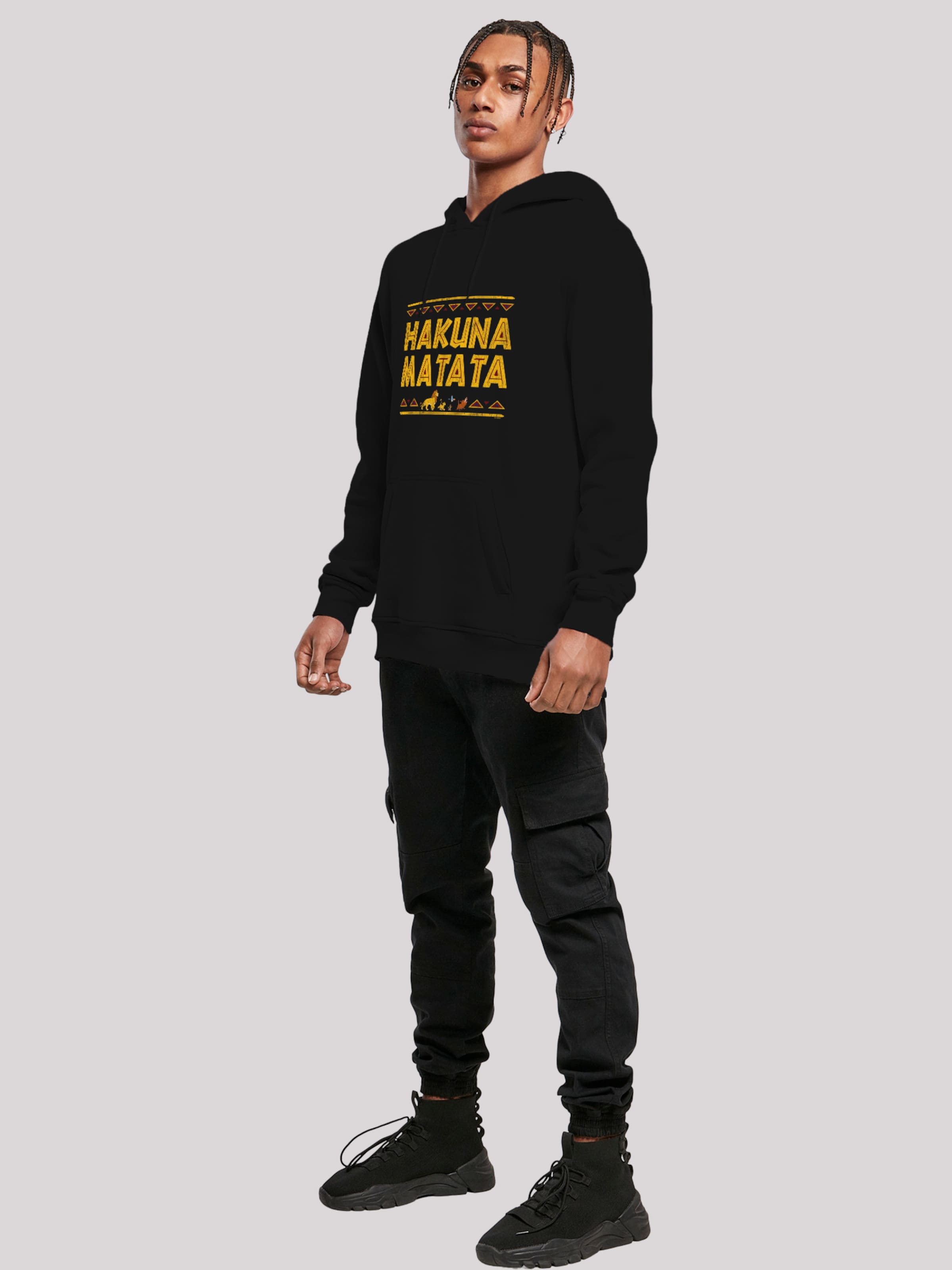 F4NT4STIC Sweatshirt 'Disney König der Löwen Hakuna Matata' in Schwarz |  ABOUT YOU