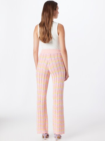 Damson Madder Boot cut Pants 'CLEMENCE' in Pink