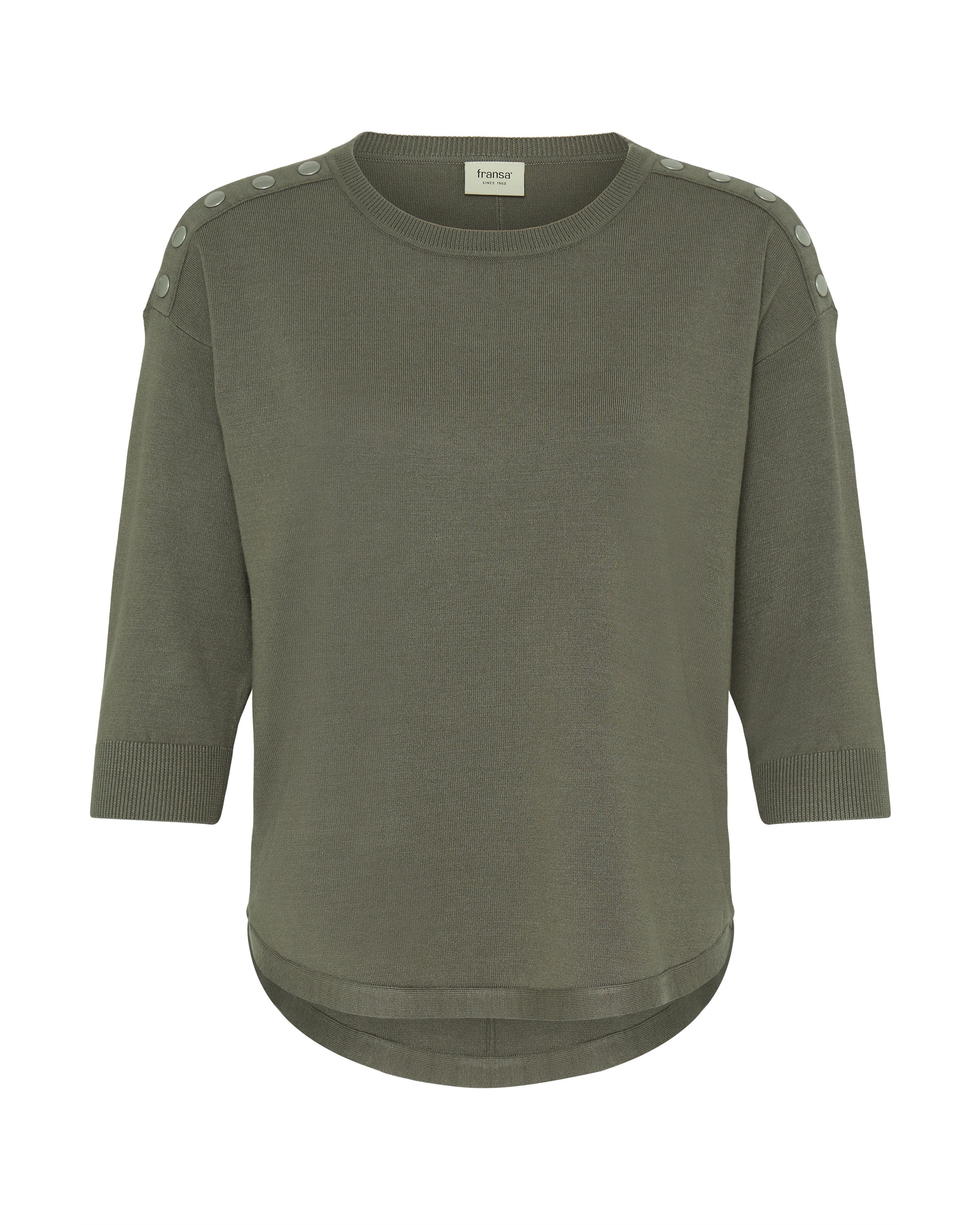 Fransa Pullover 'FRZubasic 114' in Grün: Vorderseite