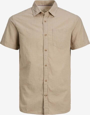 Coupe regular Chemise JACK & JONES en beige : devant