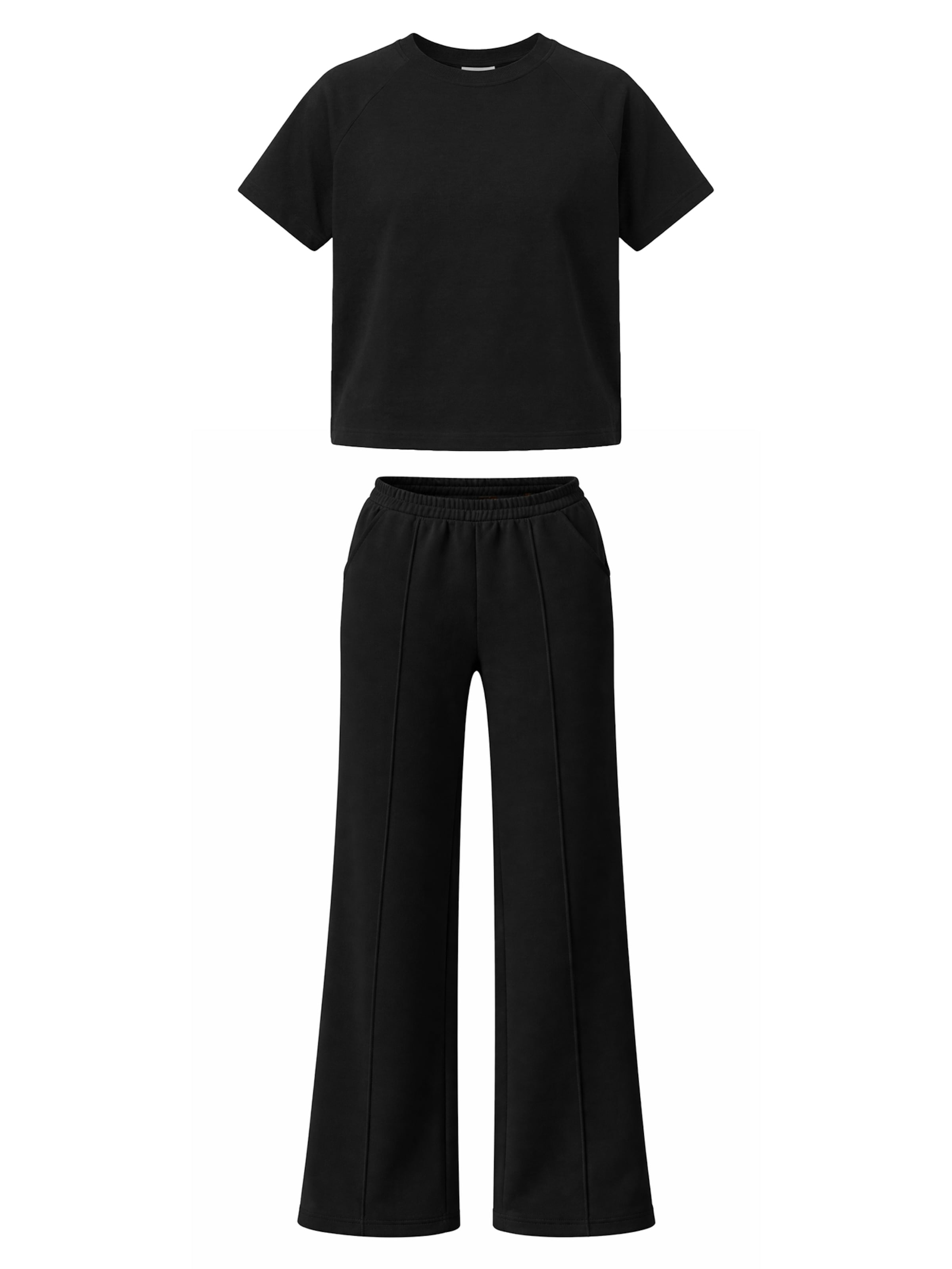 Vivisence Sweatsuit '9209 Set' in Black: front