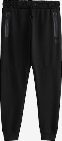 NextTapered Hlače 'Athleisure' - crna boja: prednji dio