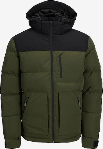 JACK & JONES Winterjas 'Otto' in Groen: voorkant