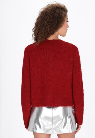 faina - Casaco de malha em vermelho