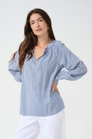 Camicia da donna 'Tiah' di Cream in blu: frontale