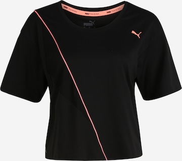 PUMA - Camiseta funcional en negro: frente