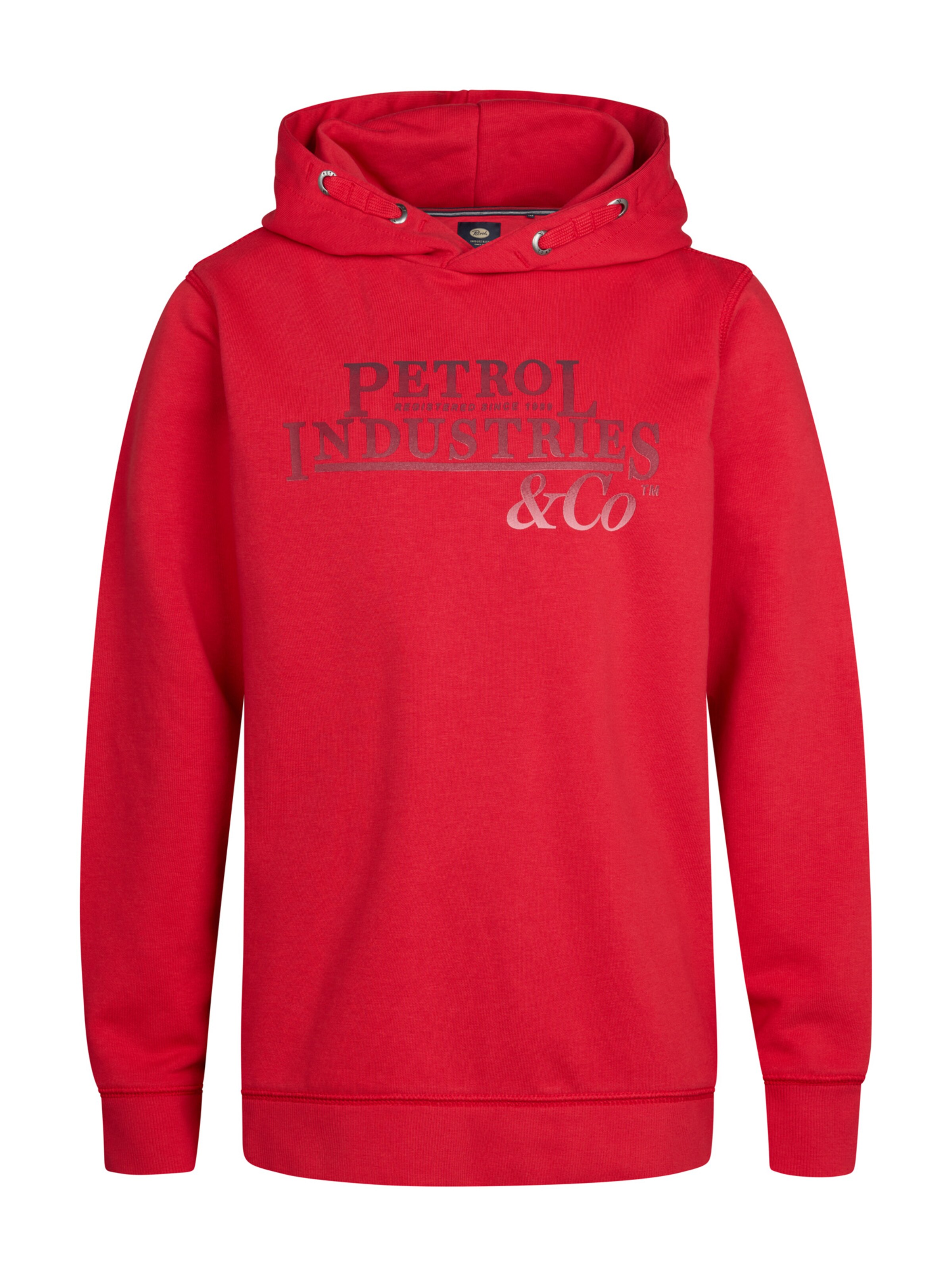 Petrol Industries Sweatshirt 'Wenatchee' in Rood: voorkant