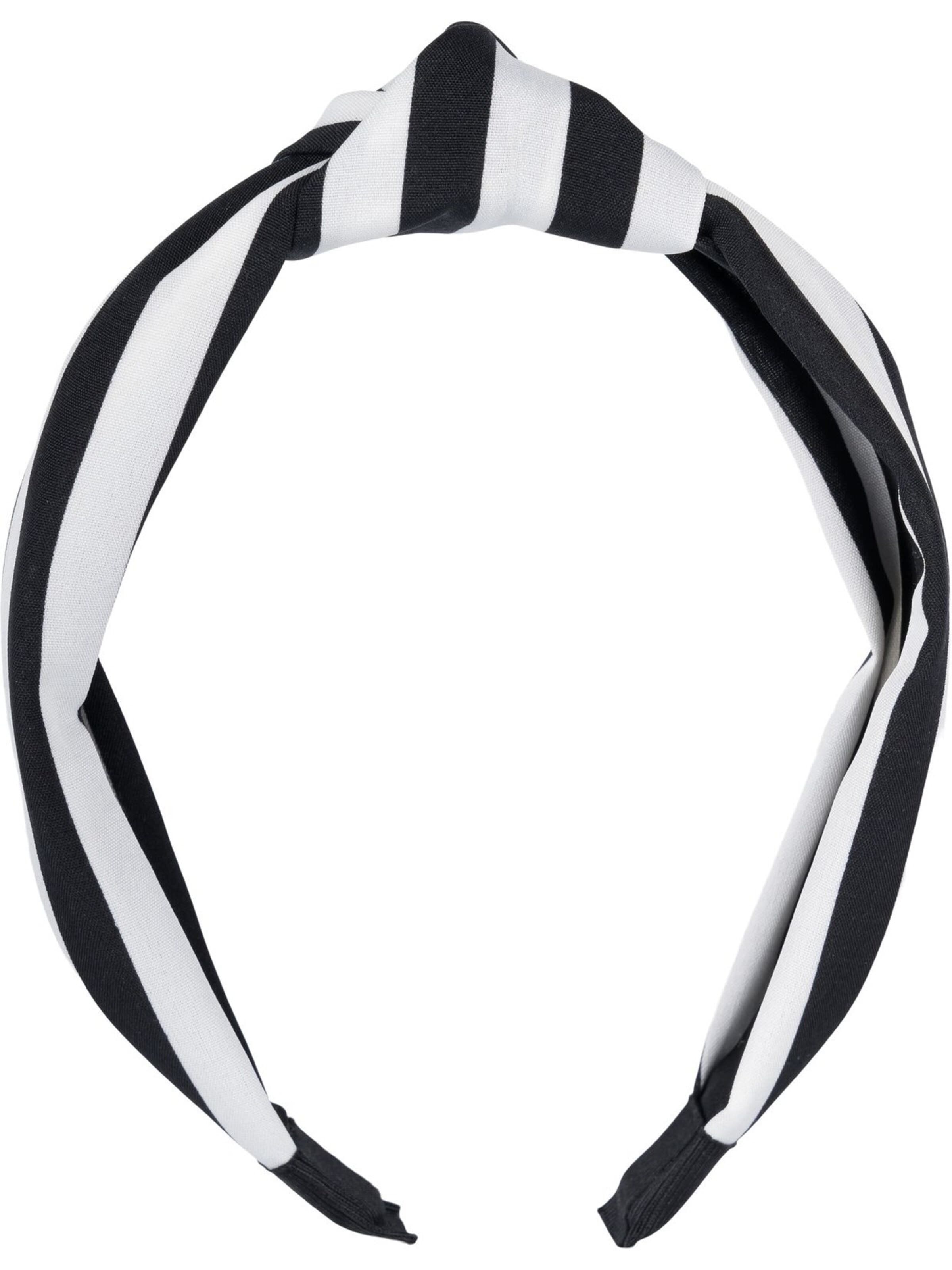 styleBREAKER Hair jewelry 'Haarreif mit Streifen Muster' in Black